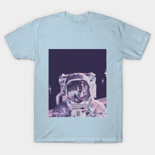 Purple retro astronaut T-Shirt